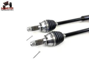 Monster Axles - Monster XP Series Front CV Axles & Brgs for Polaris 1333263, Left & Right, RZR S 900 1000, RZR 4 900, General 1000, Telescoping, Built Tough, 4340 Chromoly Steel, Factory Length with 4" of Travel - Image 4