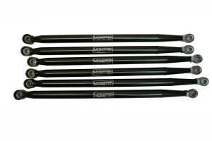 Monster Axles - Monster Performance Rear Radius Rod Set for Can-Am 72" Maverick X3 Turbo R RR XMR, XRS, XRC 2019-2023, Precision Machined, Steel, Improve Stability, Reduce Flex,  Set of 6, Black - Image 2