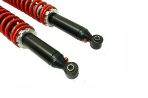 Monster Axles - Monster Performance Rear Shocks for Honda Rincon 650 2003-2005, Left & Right, Monotube, Red, Responsive Handling, Optimal Damping, Quality Tested, Gas-charged, Anti-foam, Anti-shear, Adjustable - Image 3