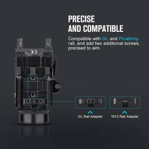 Olight - Baldr S Rail Mounted Light 800 Lumens; Black w/ Green Laser - Quick Install - Perfect for GL and PIC Rails - 130 Meter Beam Distance - Image 7