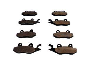 Monster Performance Full Brake Pad Set for Yamaha Rhino 700 2008-2013, Front & Rear, Quiet Braking, Low-Dust, All-Weather, Quality Tested