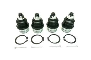 Monster Axles - Monster Performance Full Ball Joint Set for Kawasaki 59266-0738, Teryx KRX 1000 2020-2023, Upper & Lower, Heavy Duty, 4340 Chromoly Steel, Greaseable, Low Friction, Adjustable, Chrome Plated, Set of 4 - Image 1