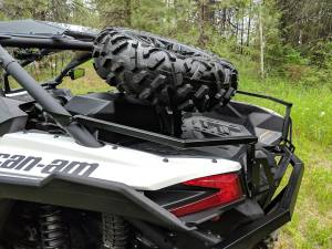 Aprove - Aprove Spare Tire Carrier for Can-Am Maverick X3 2017+, Heavy Duty Steel, Precision Engineered, Weather Resistant, Black Powder Coat, Secure Mounting, Corrosion Proof, Direct Bolt-On - Image 2