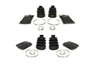 CV Boot Set for Suzuki King Quad 300 & Quad Runner 250 300, Front, Inner & Outer, Abrasion Resistant, Heavy Duty, Thicker Gauge, Enhanced Rigidity, Quality Grease, Complete Kit, ATVPC