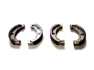 Monster Performance Front Brake Shoes for Kawasaki Bayou 185 220 250, Left & Right, Precision Machined, Quiet Operation, Optimal Stopping, All-Weather, Quality Tested