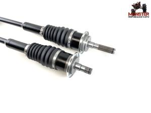 MONSTER AXLES - Monster XP Series Front CV Axles & Brgs for Can-Am 705401387, 705401878, Left & Right, Telescoping, Built Tough, 4340 Chromoly Steel, Direct Fit, Factory Length with 4" of Travel - Image 3