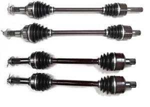 Precision Full CV Axle Set for Kawasaki 59266-0047, 59266-0048, 59266-0046, Front & Rear, Quality Tested, Heat-Treated, 4140 Chromoly Steel, Exact Fit, ATVPC