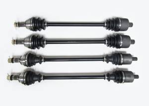 Precision Full CV Axle Set for Polaris 1333123, 1333283, 1333124, Front & Rear, Quality Tested, Heat-Treated, 4140 Chromoly Steel, Exact Fit, ATVPC