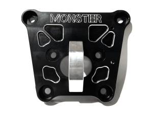Monster Performance Radius Rod Plate for Polaris RZR Turbo S S4 2018-2021, Precision Machined, Heavy Duty, Reduces Stress, Protects Frame, Corrosion Resistant, Black