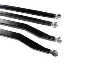 MONSTER AXLES - Monster Performance High Clearance Radius Rods for Polaris RZR Turbo S S4 2018-2021, Precision Machined, 6061-T6 Aluminum Alloy, Improve Stability, Reduce Flex, Set of 4, Black Anodized - Image 2