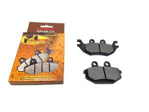 MONSTER AXLES - Monster Performance Rear Brake Pads for Kawasaki 43082-0140, Left or Right, Ceramic, Quiet Braking, Low-Dust, All-Weather, Quality Tested - Image 1