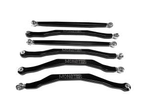 Monster Performance High Clearance Rear Radius Rod Set for Can-Am 64" Maverick X3 Turbo R RR XMR, XRS, XRC 2019-2023, Precision Machined, Improve Stability, Anodized 6061-T6 Aluminum Alloy, Set of 6