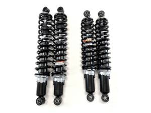 Precision Full Shock Set for Honda Foreman 450 1998-2003, Front & Rear, Exact Fit, Quality Tested, Gas-Charged, Smooth Ride, Twin Tube, Multi-Lip Seals, Anti-Foam, Anti-Shear, ATVPC
