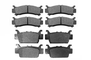 Monster Performance Full Brake Pad Set for Honda Talon 1000 & Pioneer 1000, Front & Rear, Quiet Braking, Low-Dust, All-Weather, Quality Tested