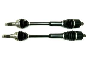 Monster XP Series Rear CV Axles for Kawasaki 59266-0734, 59266-0742, Left & Right, Telescoping, Built Tough, 4340 Chromoly Steel, Direct Fit, Factory Length with 4" of Travel