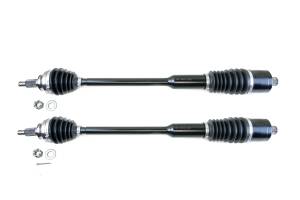 Monster XP Series Rear CV Axles for Polaris 1334060, Left & Right, RZR XP XP4 Turbo S, Telescoping, Built Tough, 4340 Chromoly Steel, Direct Fit, Factory Length with 4" of Travel