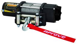 Aprove 4500 LB Winch with Steel Cable and 4-Way Roller, High Pulling Power, Robust Housing, Durable Finish, Weather Sealed, Long-Life Motor, Corrosion Resistant, Quality Tested