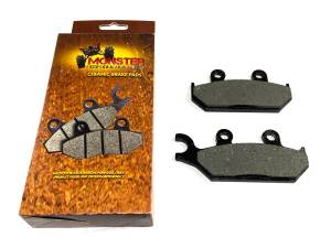 Monster Performance Front Right Brake Pads for Yamaha 1XD-25805-10-00, Quiet Braking, Low-Dust, All-Weather, Quality Tested