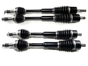 Monster XP Series Full CV Axle Set for Can-Am 705503100, 705402749, 705402750, Front & Rear, Telescoping, Built Tough, 4340 Chromoly Steel, Direct Fit, Factory Length with 4" of Travel