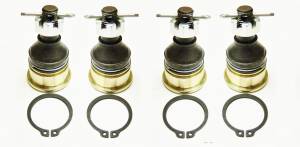 Precision Full Ball Joint Set for Yamaha Kodiak 450 700 & Grizzly 550 700, Upper & Lower, Set of 4, Exact Fit, Corrosion Resistant, Low-Friction, Pre-Greased, ATVPC