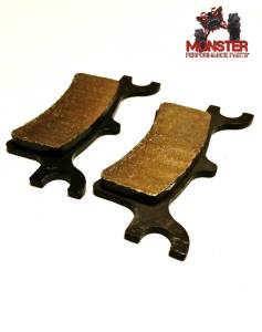 Monster Performance Rear Brake Pads for Polaris 2202414, Quiet Braking, Low-Dust, All-Weather, Quality Tested
