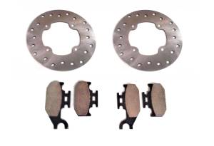 Performance Front Brake Rotors & Pads for Can-Am 705600271, Left & Right, Optimal Braking, Quality Tested, Quiet Operation, Precision Balanced, Corrosion Resistant, ATVPC