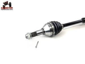 MONSTER AXLES - Monster XP Series Front Left CV Axle & Brg for Can-Am 705401877, Telescoping, Built Tough, 4340 Chromoly Steel, Direct Fit, Factory Length with 4" of Travel - Image 4