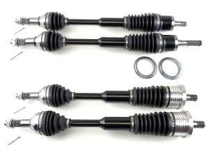 Monster XP Series Full CV Axle Set for Can-Am Maverick XXC 1000 2014-2015, Front & Rear, Telescoping, Built Tough, 4340 Chromoly Steel, Direct Fit, Factory Length with 4" of Travel