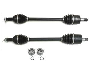 Precision Rear CV Axles & Bearings for Honda Pioneer 1000 & 1000-5 2016-2021, Left & Right, Quality Tested, Heat-Treated, 4140 Chromoly Steel, Exact Fit, ATVPC