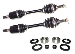Precision Front CV Axles & Bearing Kits for Honda Rubicon 500 2001-2004, Left & Right, Quality Tested, Heat-Treated, 4140 Chromoly Steel, Exact Fit, ATVPC