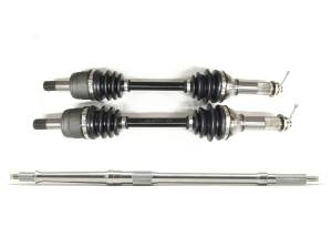 Precision Full CV Axle Set for Yamaha Bruin 350 2004-2006 & Grizzly 350 2007-2011 (models without IRS), Front & Rear, Quality Tested, Heat-Treated, 4140 Chromoly Steel, Exact Fit, ATVPC