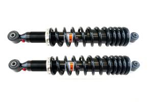 Monster Performance Front Shocks for Yamaha Raptor 700 2013-2019 1PE-F3390-00-00 Left & Right Dual Rate Red Responsive Handling Quality Tested Gas-charged Anti-foam Anti-shear Adjustable