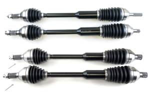 Monster XP Series Full CV Axle Set for Can-Am 705401686 705401687 705502154 Front & Rear Telescoping 4340 Chromoly Factory Length with 4" of Travel