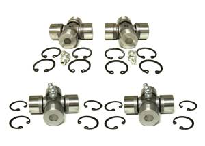 Precision Drive Shaft Universal Joint Set for Can-Am 715900183 715900326 Front & Rear Reduced Vibration Quality Tested Heat-Treated Set of 4 ATVPC