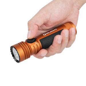Olight - Seeker 4 Pro High Power Flashlight - Orange CW - 4600 Lumen - 260 Meter Throw - 6 Modes USB-C Charger - Dog Walking - Hiking - Camping - Emergency - Image 6