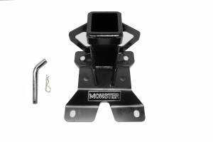 Monster Performance Rear Hitch Receiver for Can-Am Maverick X3 2017-2021 2" Black Welded Steel Corrosion Resistant Standard Opening Long-Life Design