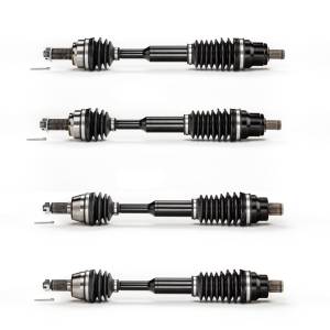 Monster XP Series Full CV Axle Set for Polaris 1332873 1332642 Front & Rear Sportsman & Scrambler Telescoping Built Tough 4340 Chromoly Steel Direct Fit Factory Length with 4" of Travel