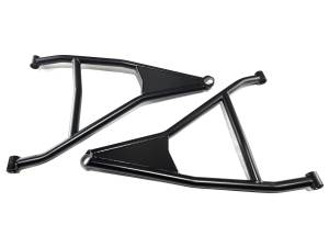 MONSTER AXLES - Monster Performance A-Arms for Can-Am Maverick X3 Turbo R & RR 72" 2019-2023 Precision Machined 4130 Chromoly Steel Heavy Duty Set of 4 Black Powder Coat - Image 2