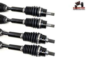MONSTER AXLES - Monster Full CV Axle Set with High Lifter 2" Lift Kit & Spacers for Yamaha Grizzly 700 2016-2022 Front & Rear Telescoping 4340 Chromoly Dominate Trails - Image 3