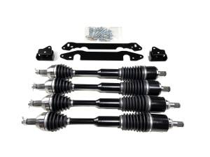 Monster Full CV Axle Set with High Lifter 2.5" Lift Kit for Honda Talon 1000X 2019-2021 Front & Rear Telescoping 4340 Chromoly Dominate Trails