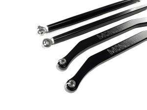 MONSTER AXLES - Monster Performance High Clearance Radius Rods for Polaris RZR Turbo S S4 2018-2021 Precision Machined 6061-T6 Aluminum Alloy Improve Stability Reduce Flex Set of 4 Black Anodized - Image 3