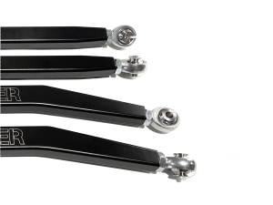 MONSTER AXLES - Monster Performance High Clearance Radius Rods for Polaris RZR PRO XP XP4 2020-2023 Precision Machined 6061-T6 Aluminum Alloy Heavy Duty Improve Stability Set of 4 Black Anodized - Image 2