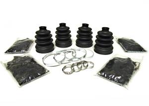 CV Boot Kits for Suzuki King Quad 450 2007-2010 Inner Front & Rear Set of 4 Abrasion Resistant Heavy Duty Thicker Gauge Enhanced Rigidity Quality Grease Complete Kit ATVPC
