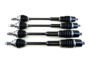 Monster XP Series Full CV Axle Set for Polaris 1334491 1333944 Front & Rear Telescoping Built Tough 4340 Chromoly Steel Direct Fit Factory Length with 4" of Travel