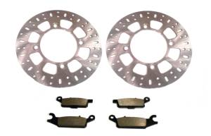 ATV Parts Connection - Performance Front Brake Rotor Set with Pads for Yamaha 1HP-F582T-00-00 Left & Right Optimal Braking Quality Tested Quiet Operation Precision Balanced Corrosion Resistant ATVPC - Image 1