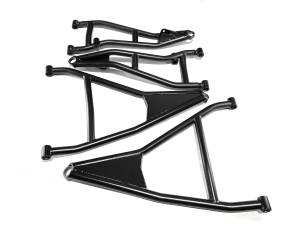 Monster Performance A-Arms for Can-Am Maverick X3 Turbo R & RR 72" 2019-2025 Precision Machined 4130 Chromoly Steel Heavy Duty Set of 4 Black Powder Coat