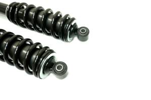 MONSTER AXLES - Monster Performance Front Shocks for Suzuki Eiger 400 & King Quad 400 2002-2020 Left & Right Monotube Responsive Handling Quality Tested Gas-charged Anti-foam Anti-shear Adjustable - Image 2