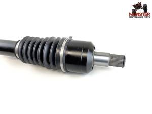 MONSTER AXLES - Monster XP Series Rear Left CV Axle for Kawasaki 59266-0049 Mule PRO Telescoping Built Tough 4340 Chromoly Steel Direct Fit Factory Length with 4" of Travel - Image 4