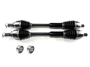 Monster XP Series Rear CV Axles & Brgs for Polaris 1336922 Left & Right RZR PRO XP XP4 Telescoping Built Tough 4340 Chromoly Steel Direct Fit Factory Length with 4" of Travel
