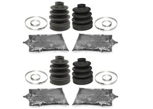ATV Parts Connection - CV Boot Set for Subaru Sambar KS4 1990-1998 Rear Inner & Outer Abrasion Resistant Heavy Duty Thicker Gauge Enhanced Rigidity Quality Grease Complete Kit ATVPC - Image 1